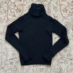 Theory, black, turtleneck sweater, petite